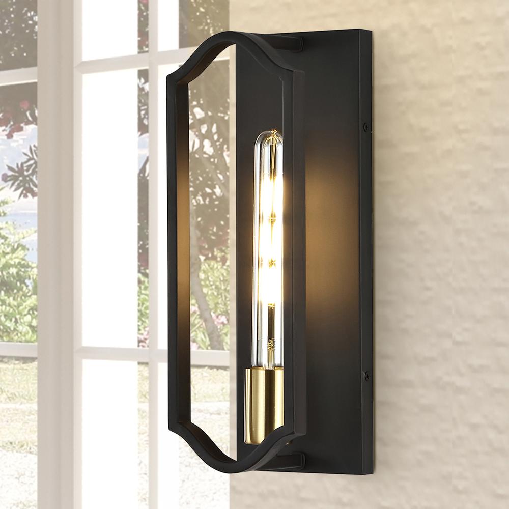 Chloe Modern Bohemian Iron LED Sconce. Picture 7