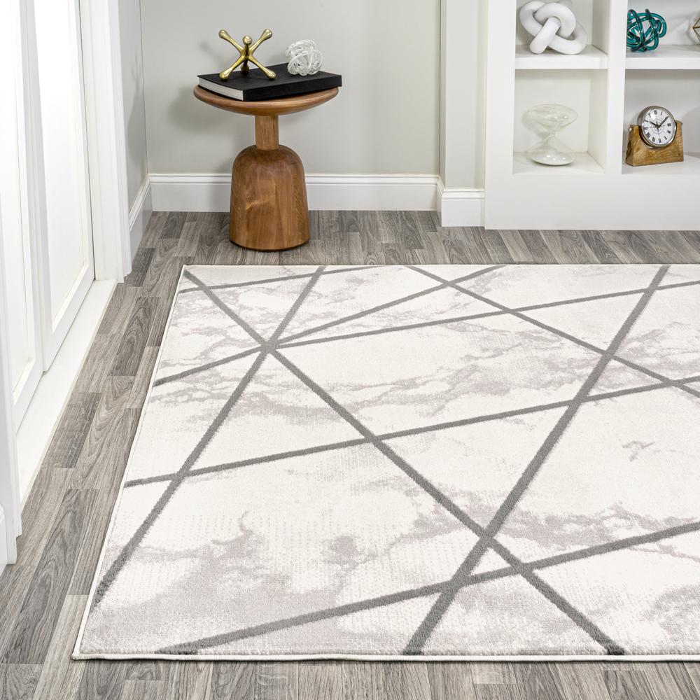 Patras Modern Geometric Marbled Area Rug. Picture 4