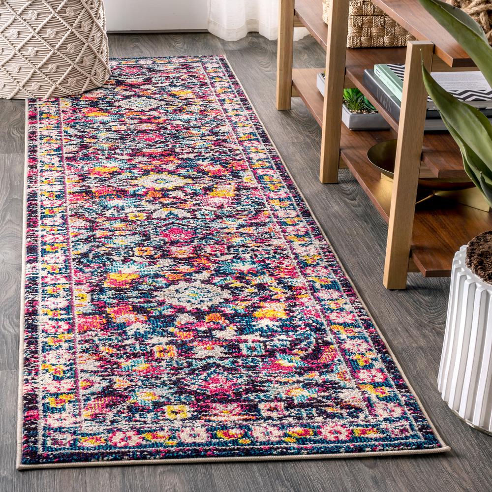 Alfombra Modern Persian Boho Floral Area Rug. Picture 3