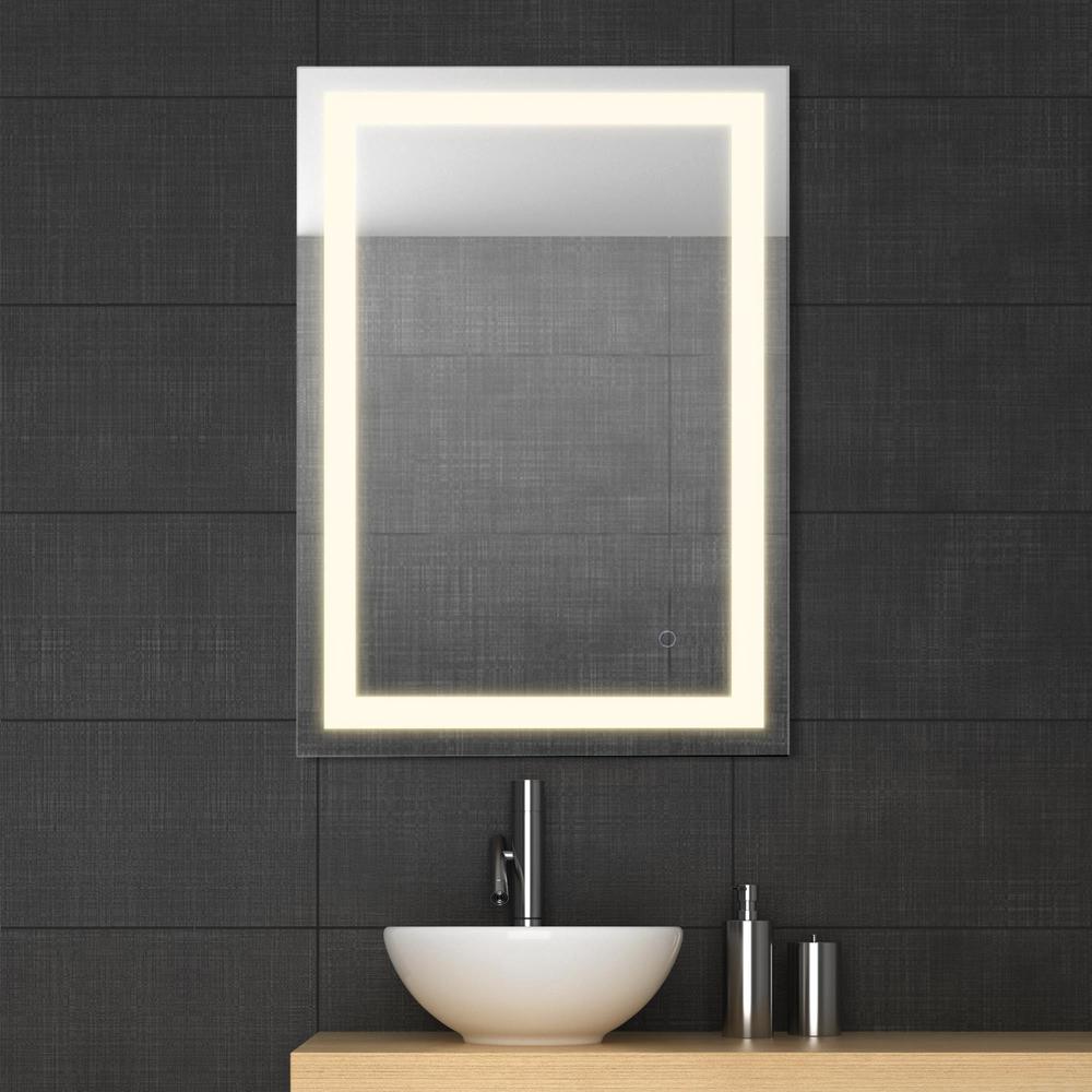 Anti-Fog Aluminum Front Lit Tri Color LED Bathroom Vanity Mirror with Sma. Picture 4