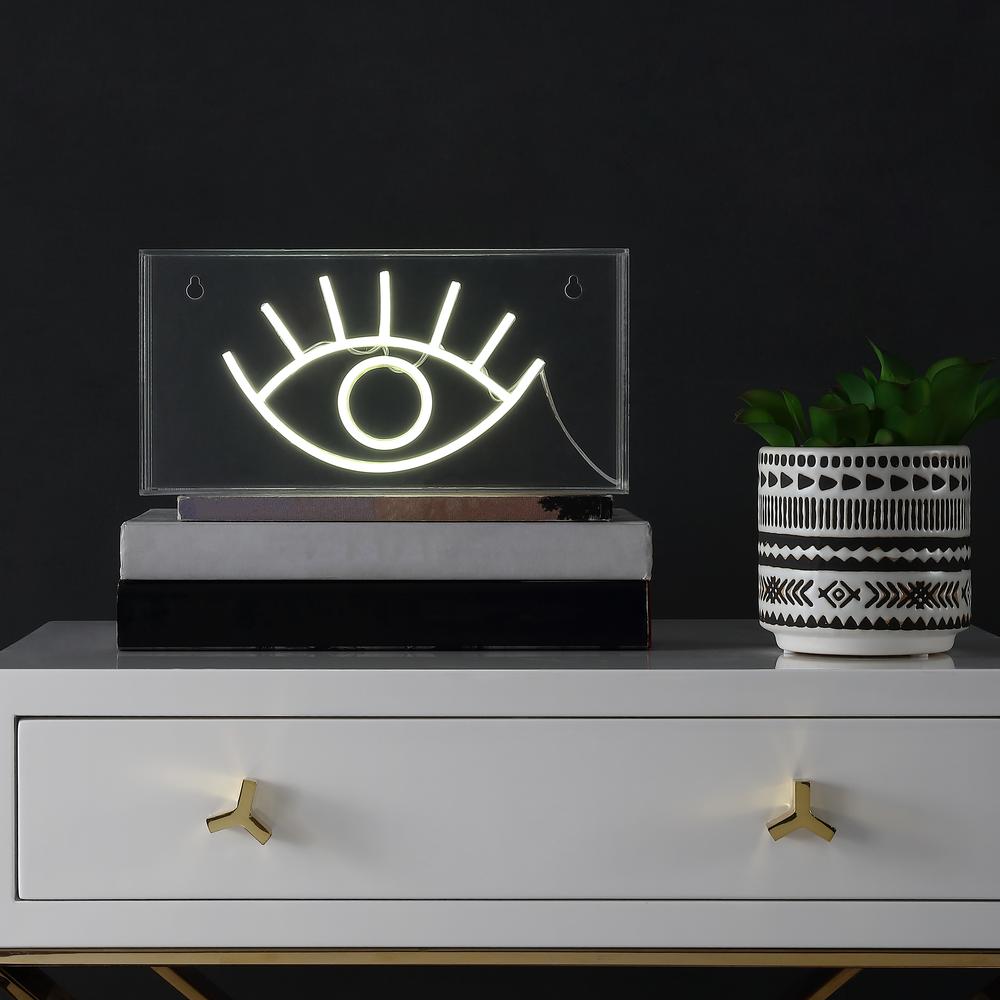 Eye Contemporary Glam Acrylic Box USB Operated LED Neon Light. Picture 3