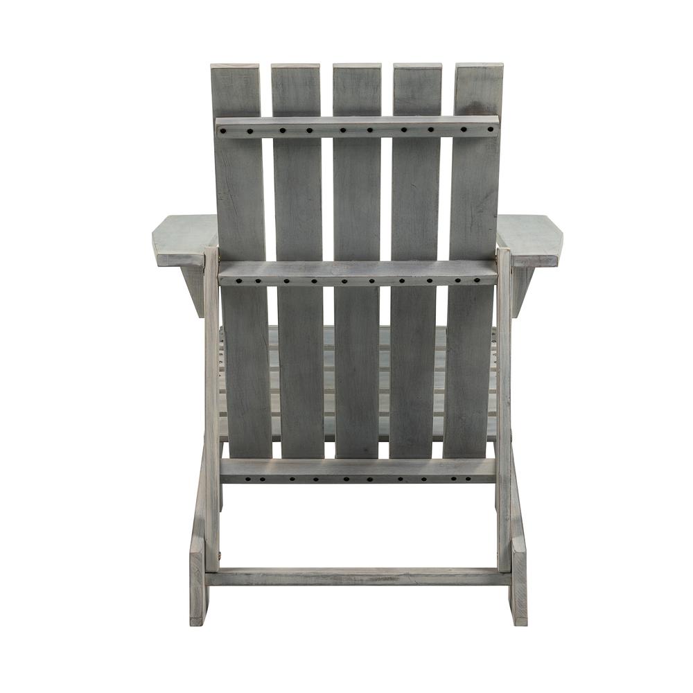 Irving Outdoor Patio Modern Acacia Wood Adirondack Chair. Picture 5