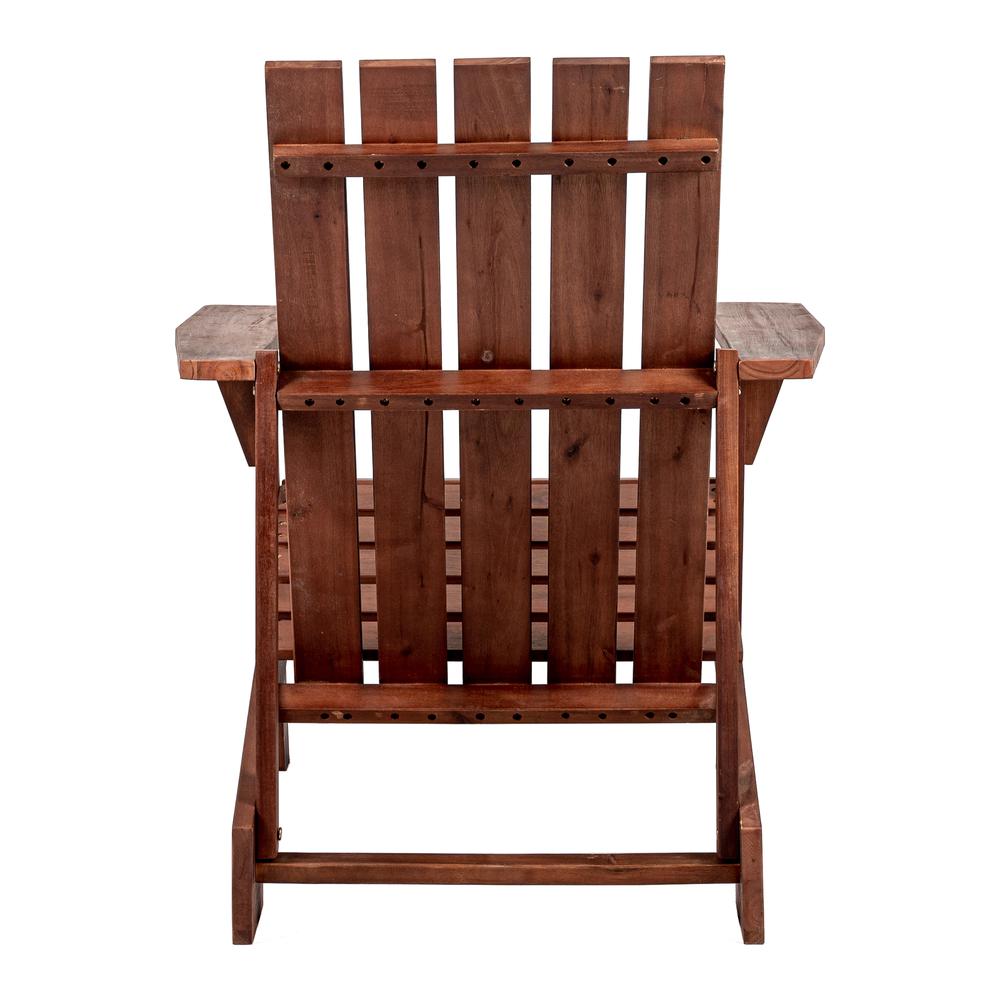 Irving Outdoor Patio Modern Acacia Wood Adirondack Chair. Picture 5