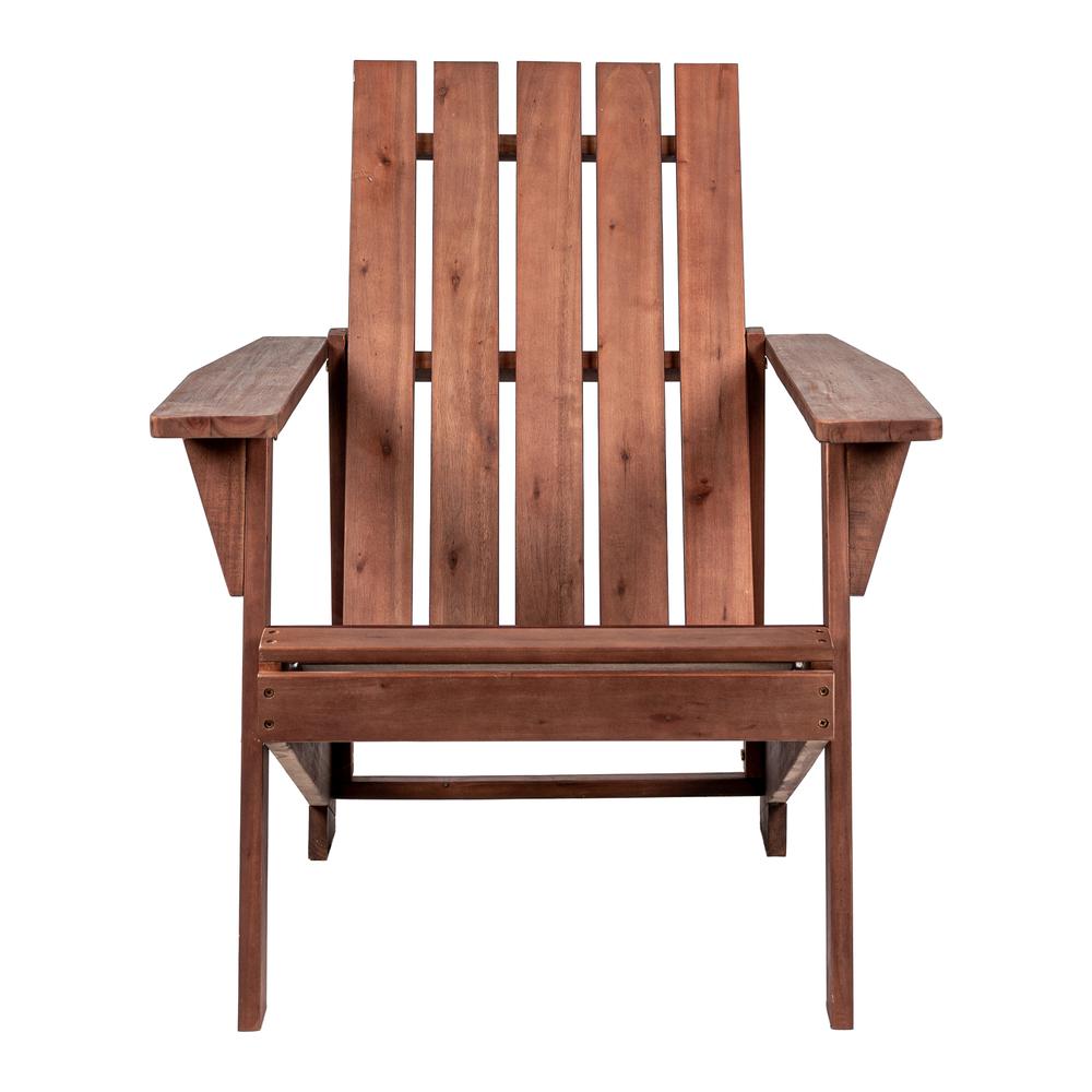Irving Outdoor Patio Modern Acacia Wood Adirondack Chair. Picture 2
