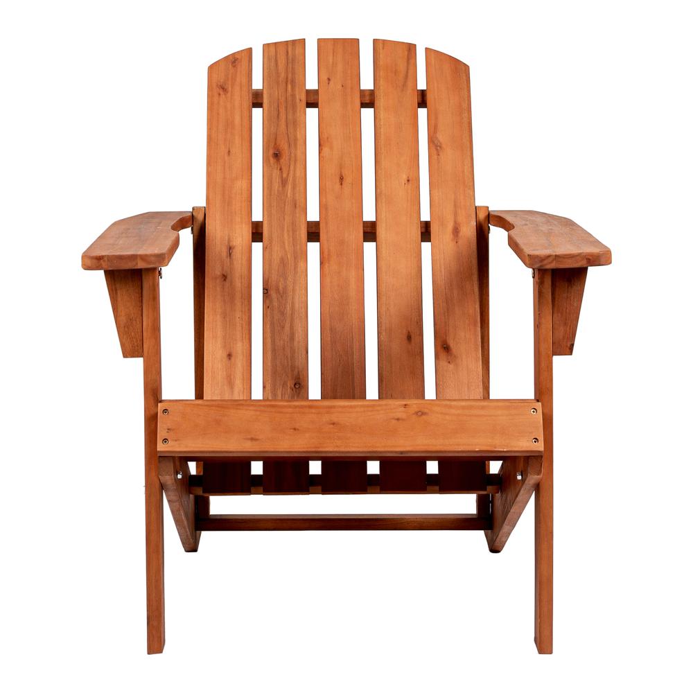 Westport Outdoor Patio Traditional Acacia Wood Adirondack Chair. Picture 2