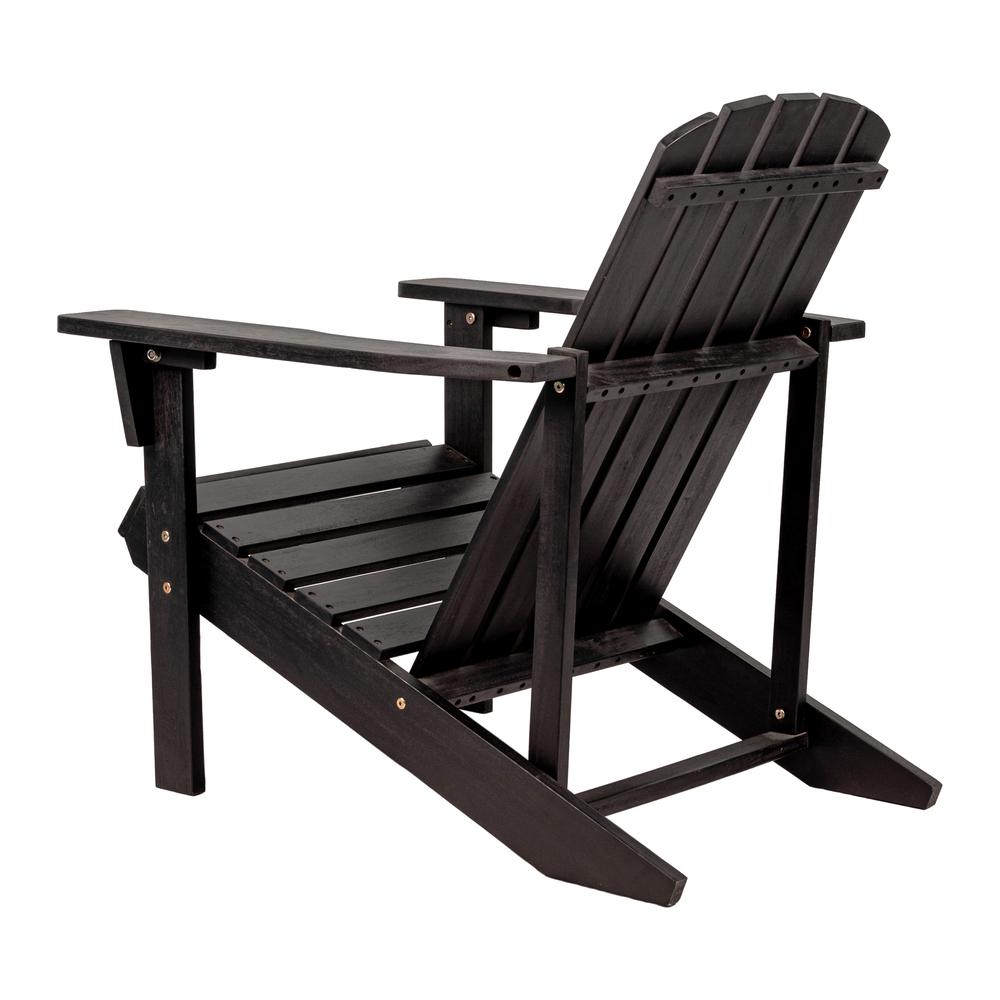 Westport Outdoor Patio Traditional Acacia Wood Adirondack Chair. Picture 4