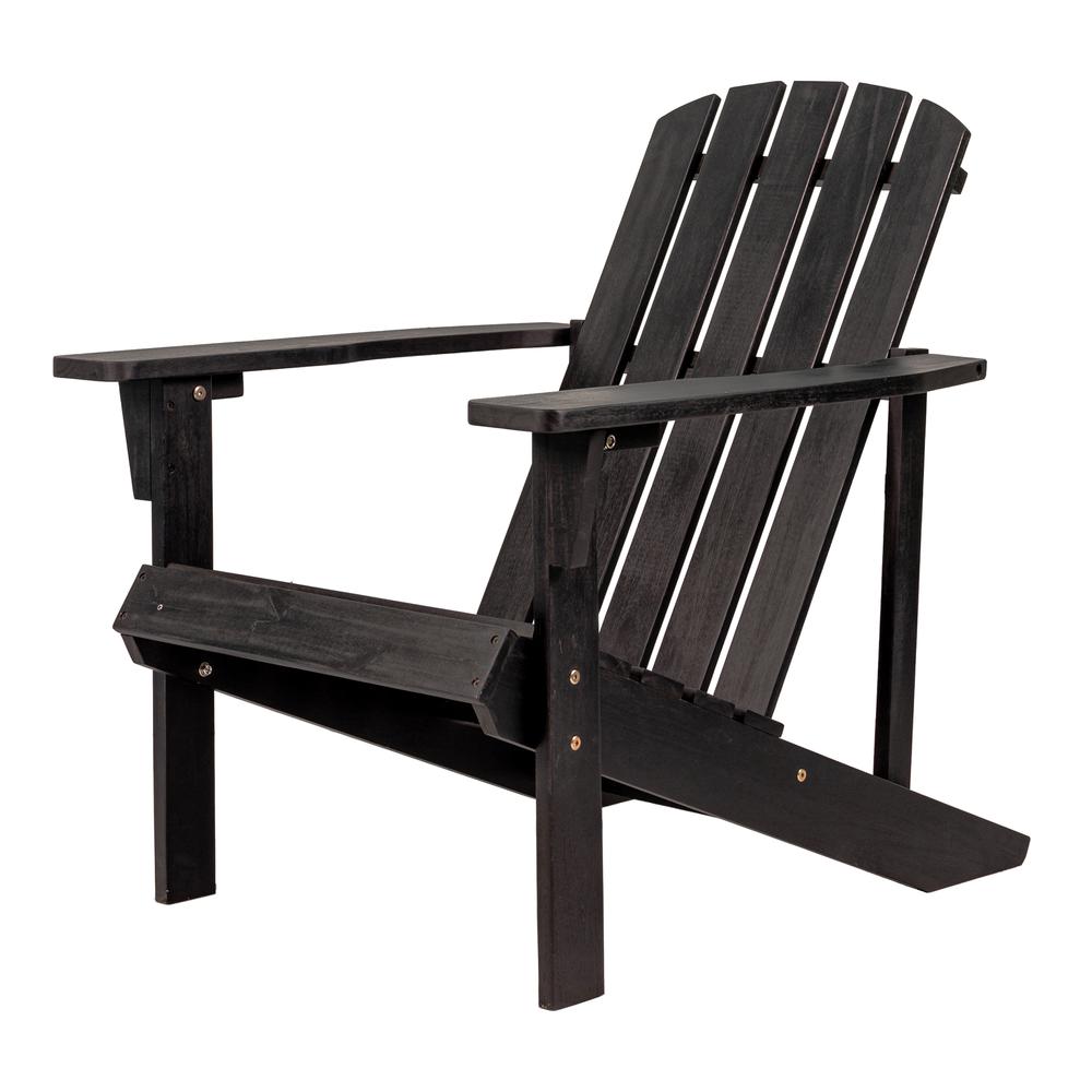 Westport Outdoor Patio Traditional Acacia Wood Adirondack Chair. Picture 1