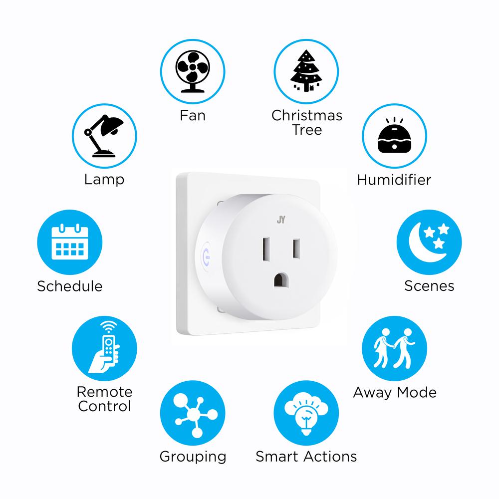Smart Plug Wifi Remote App Control For Lights Appliances (Pack of 2). Picture 4