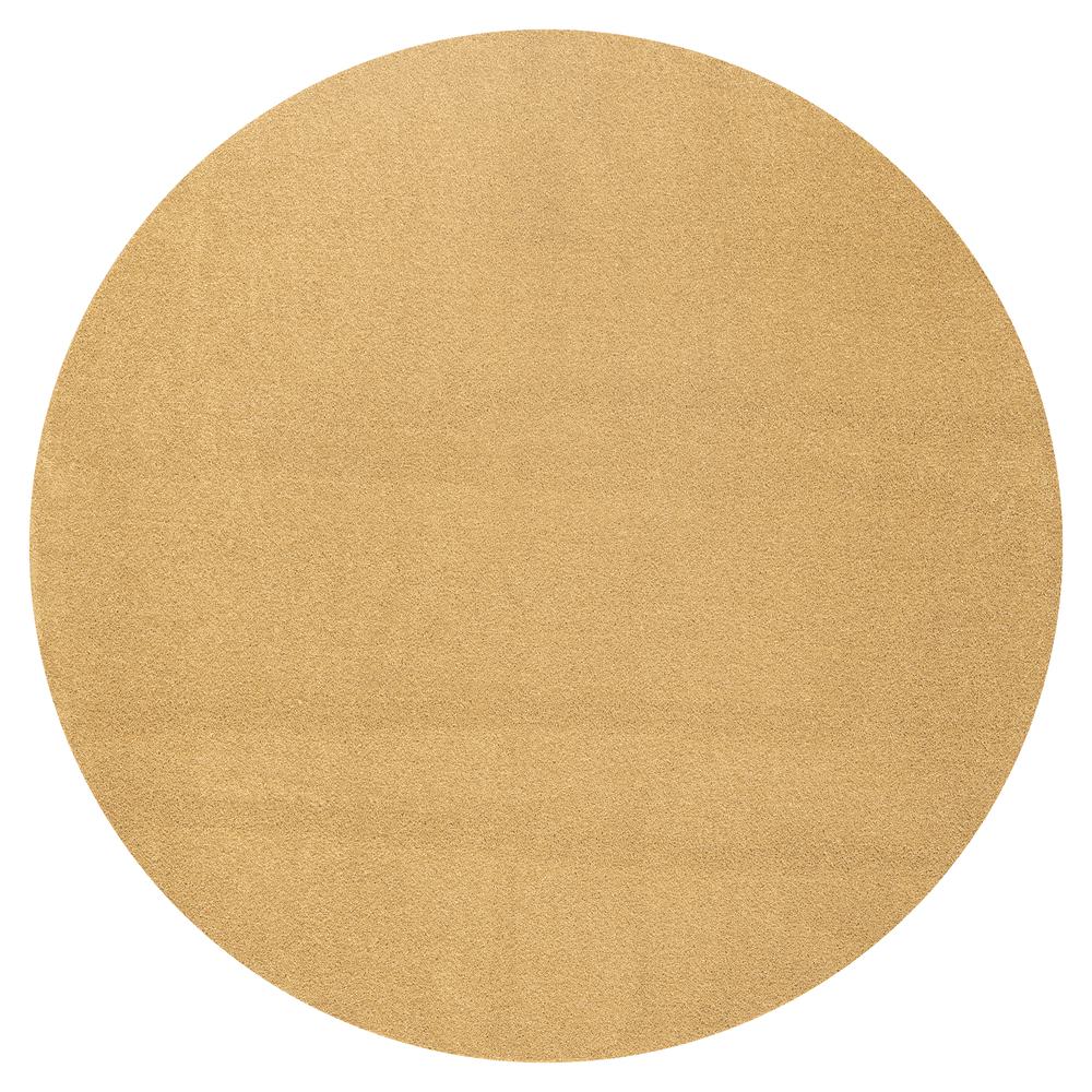 Haze Solid Low Pile Area Rug Mustard. The main picture.