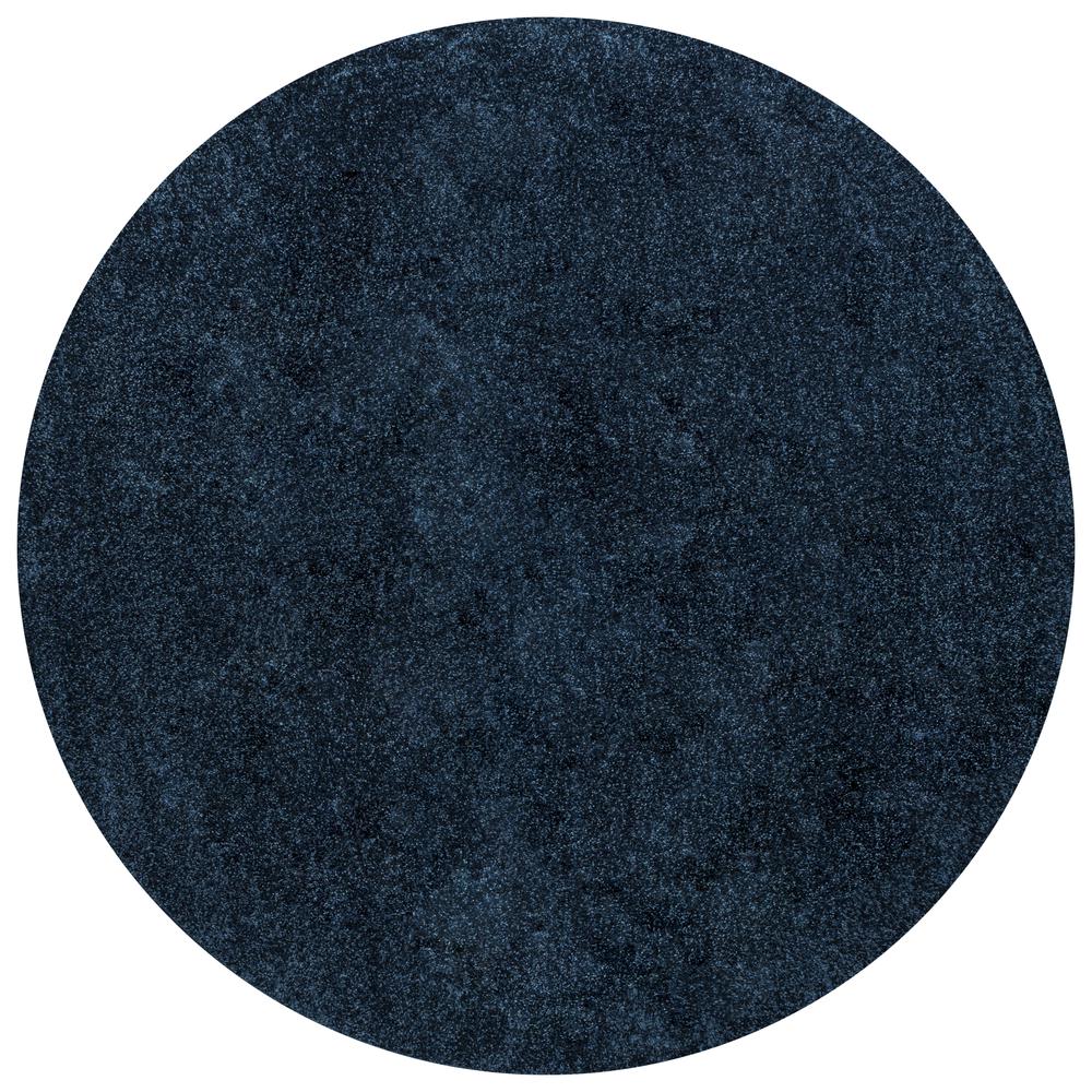 Haze Solid Low Pile Area Rug Navy. Picture 1
