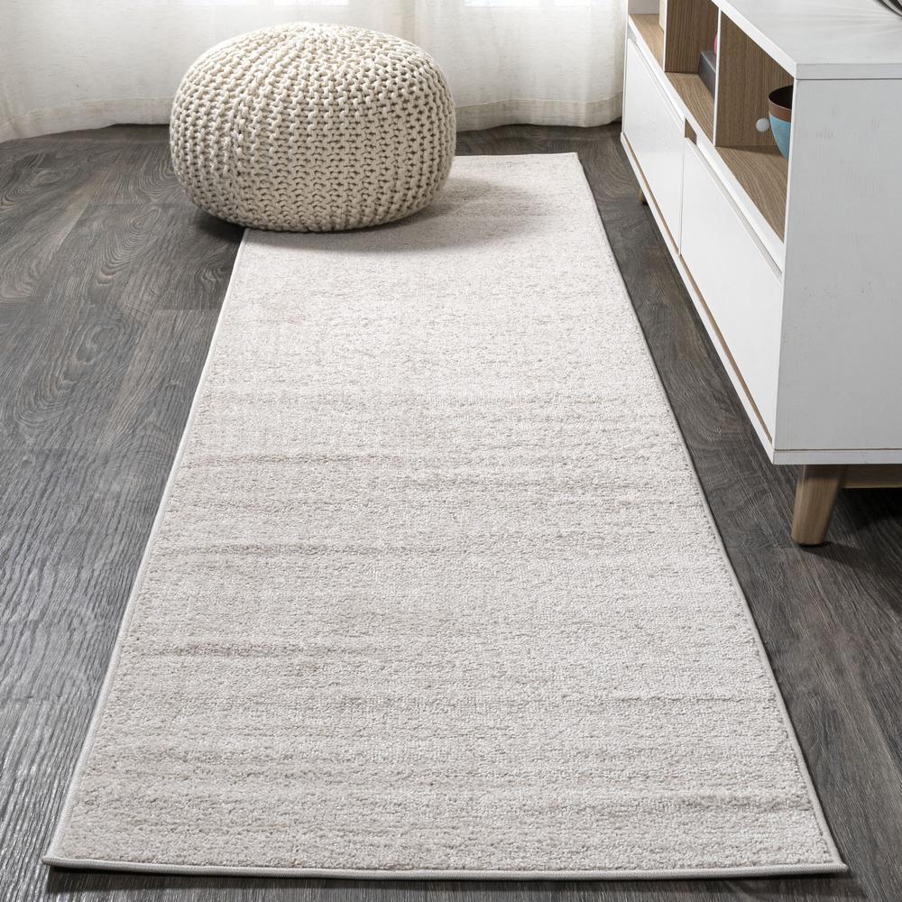 Haze Solid Low Pile Area Rug Ivory. Picture 3