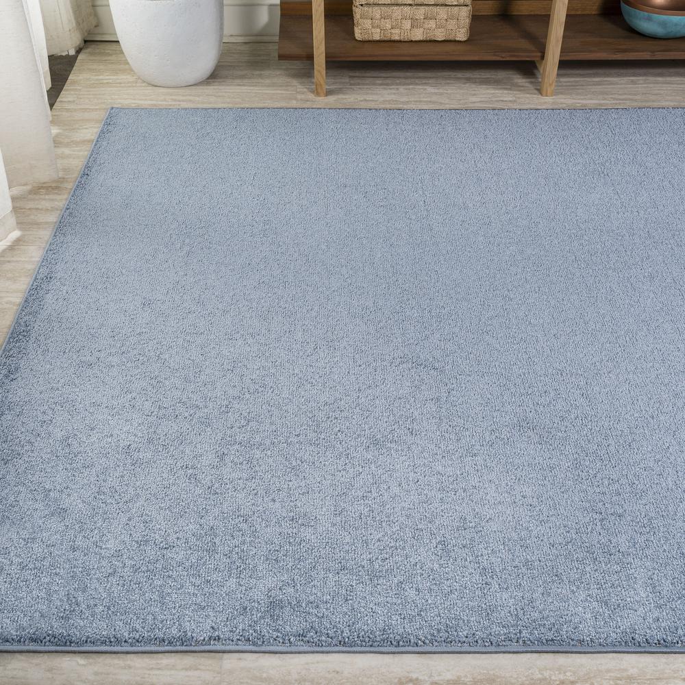 Haze Solid Low Pile Area Rug Classic Blue. Picture 4
