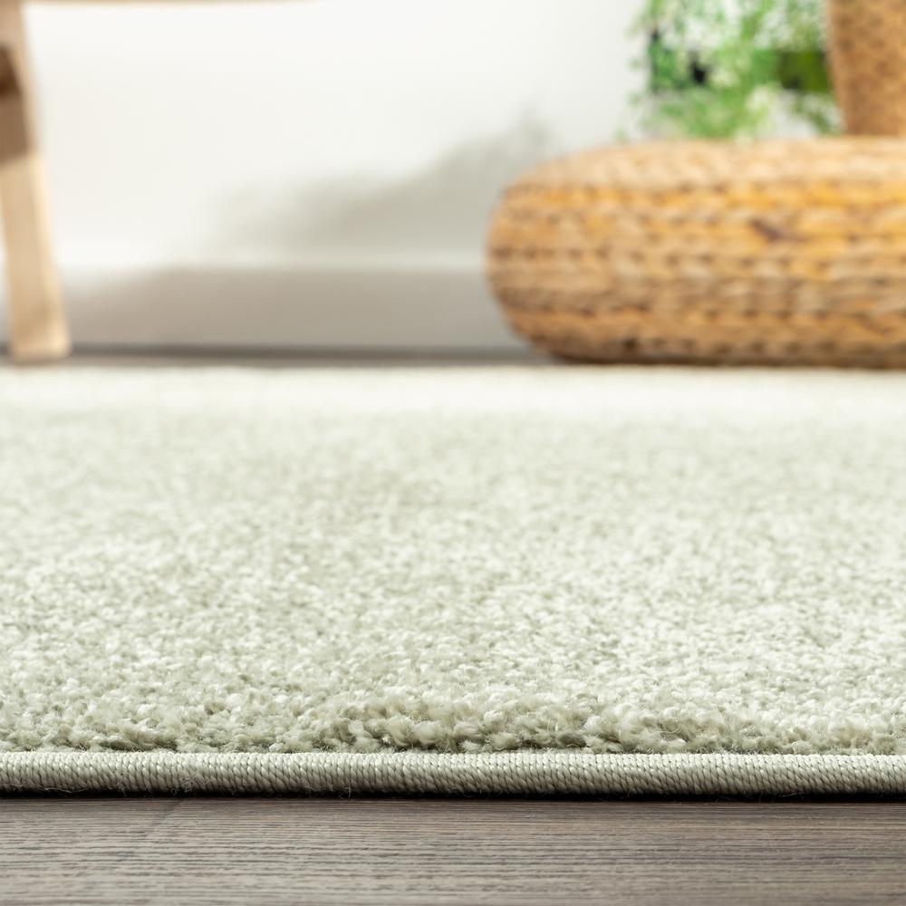 Haze Solid Low Pile Area Rug Green. Picture 8