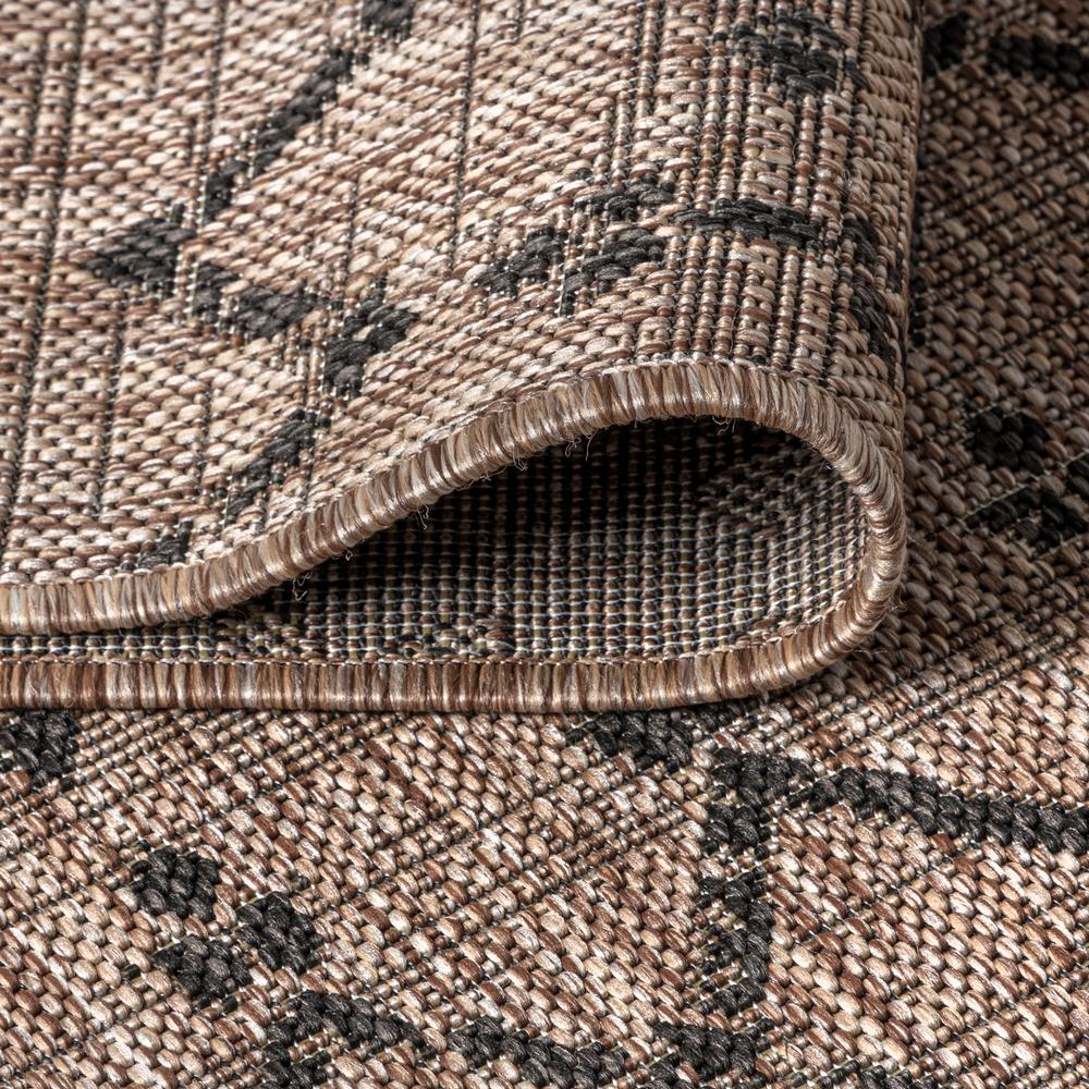 Ourika Moroccan Geometric Textured Weave Indoor/Outdoor Runner Rug. Picture 7