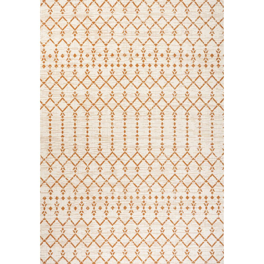 Ourika Moroccan Geometric Textured Weave Indoor/Outdoor Area Rug. Picture 1