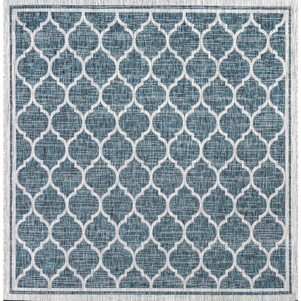 Trebol Moroccan Trellis Textured Weave Indoor/Outdoor Area Rug. The main picture.