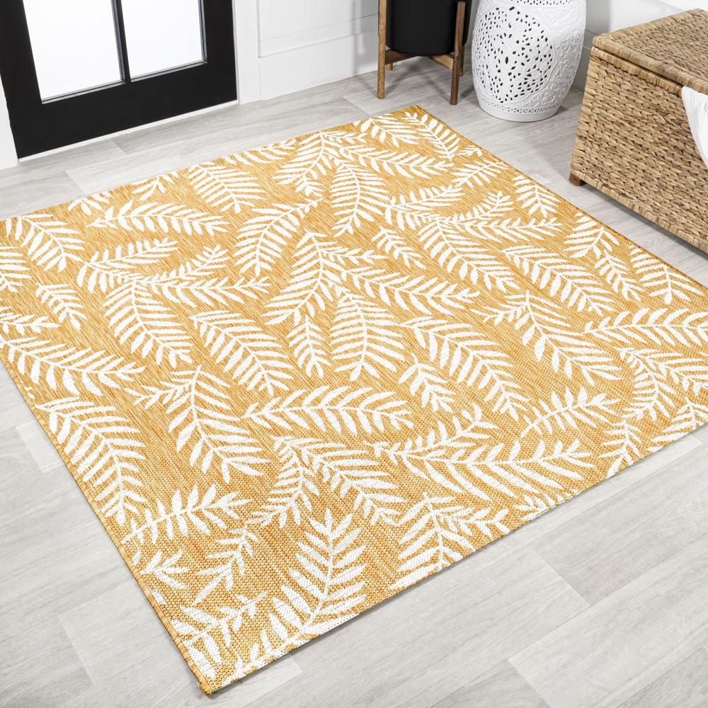 Nevis Palm Frond Indoor/Outdoor Area Rug. Picture 3