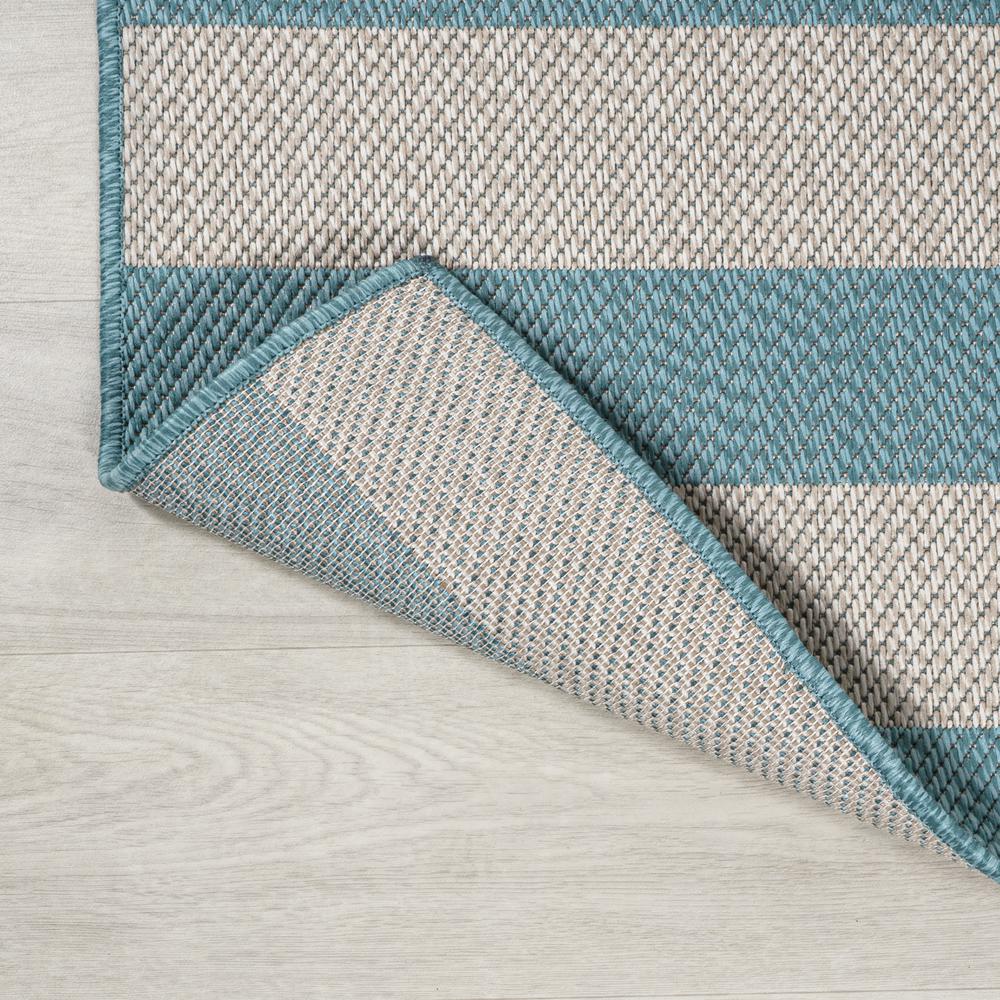 Negril Two Tone Wide Stripe Indoor/Outdoor Area Rug. Picture 4