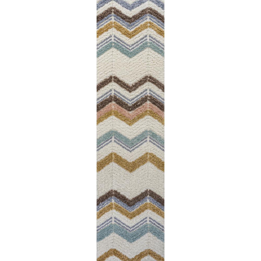 Elin Chevron High-Low Area Rug. Picture 1