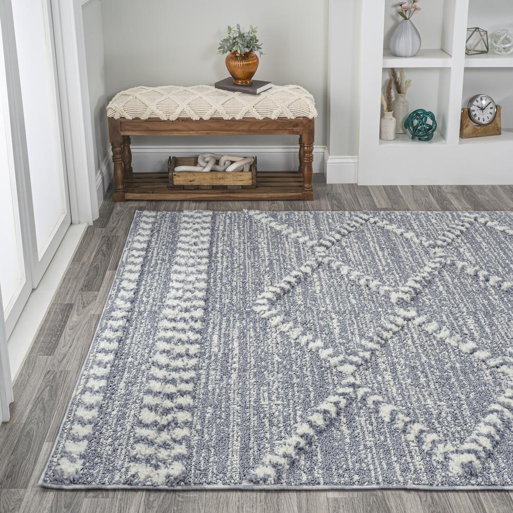 Sofie Moroccan Trellis High-Low Area Rug. Picture 4