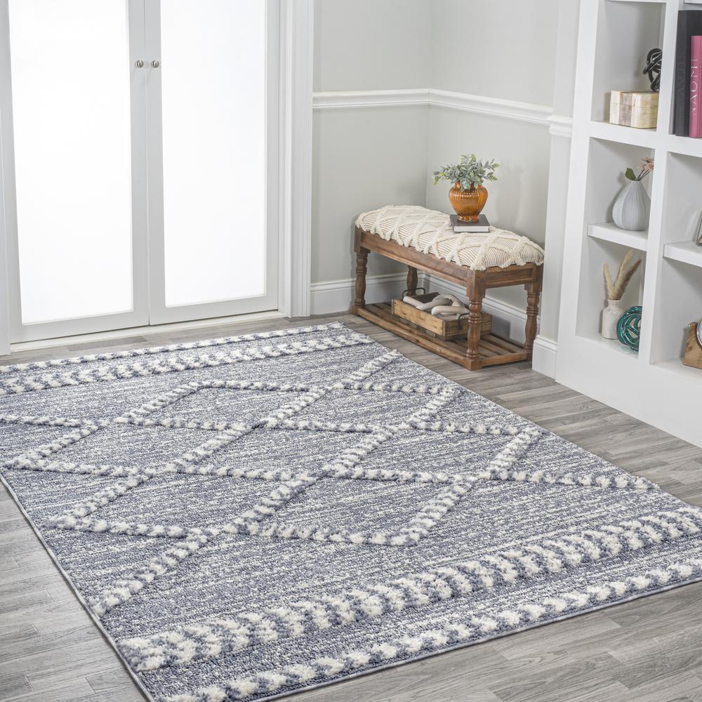 Sofie Moroccan Trellis High-Low Area Rug. Picture 6
