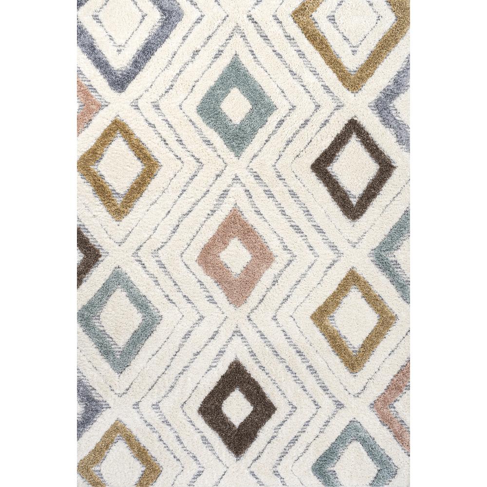 Amira Diamond Tribal High-Low Area Rug. Picture 1