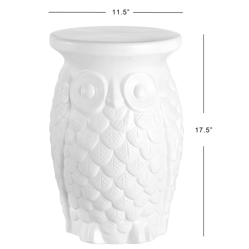 Groovy Owl Ceramic Garden Stool. Picture 4