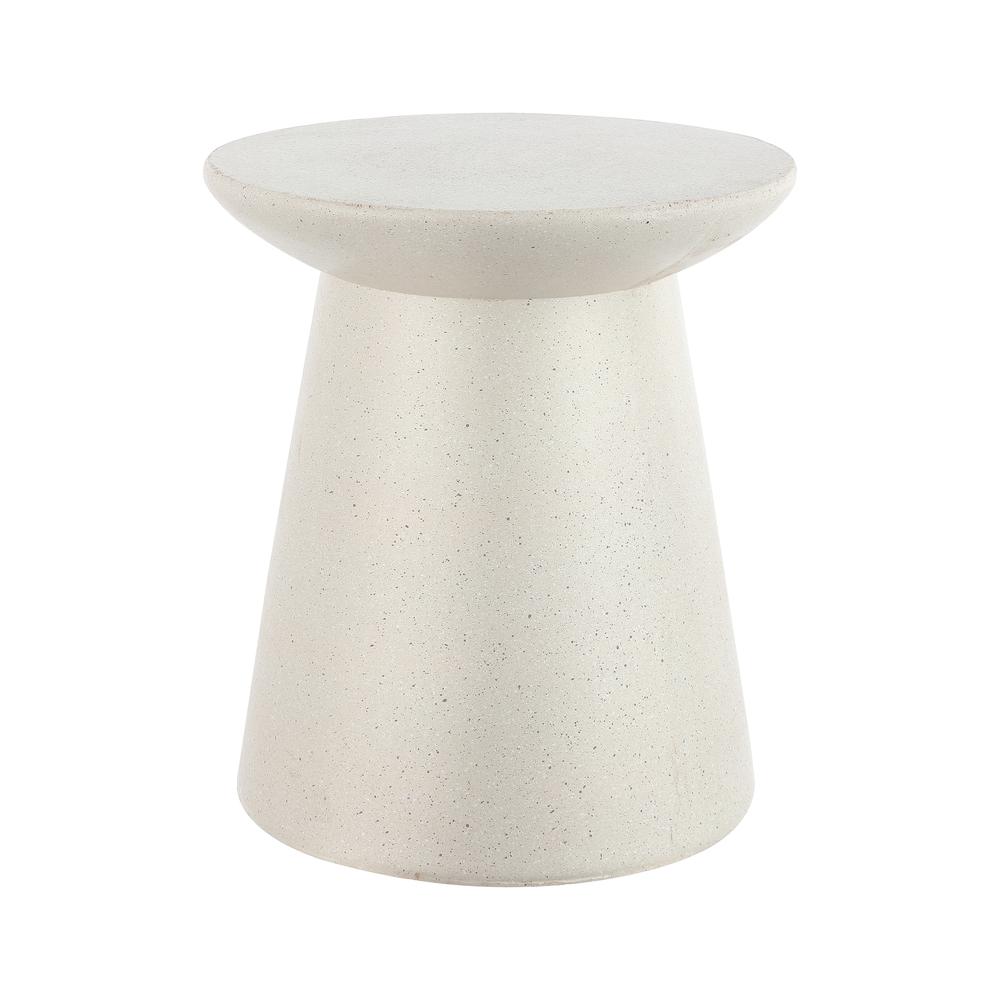 Hollie Minimalist Modern Drum Accent Table Pedestal. Picture 1