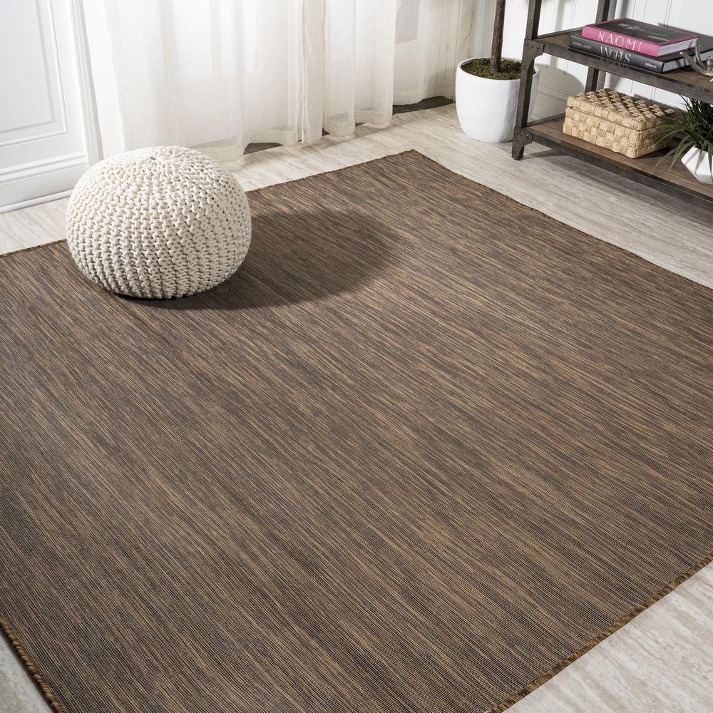 Ethan Modern Flatweave Solid Area Rug. Picture 3