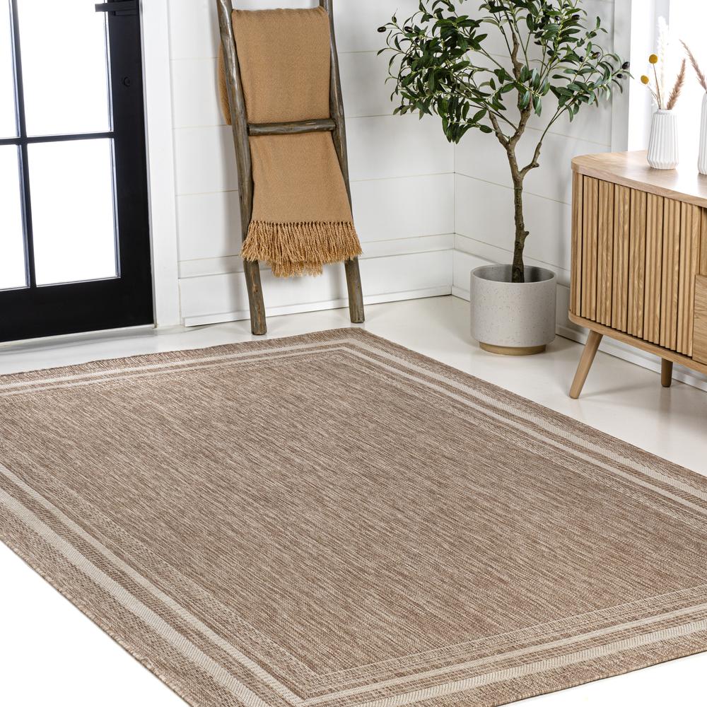 Lido Traditional Casual Pinstripe Border Indoor/Outdoor Area Rug. Picture 8