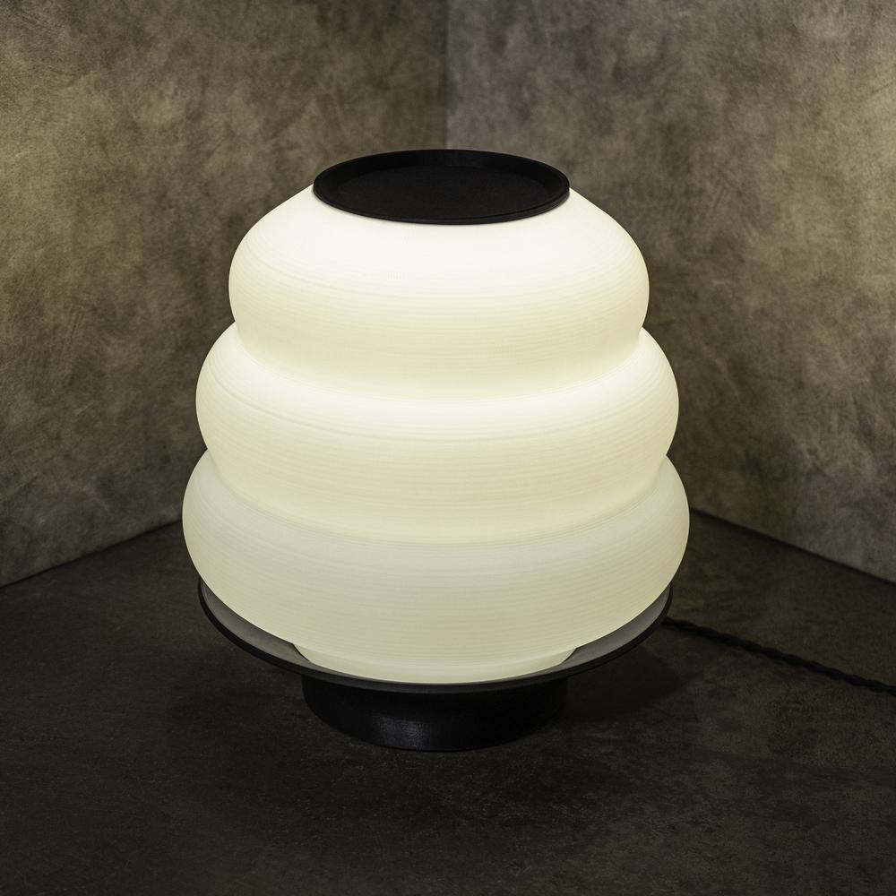 Honey Pot Minimalist Classic Plant-Based PLA 3D Printed Dimmable LED Table Lamp. Picture 3
