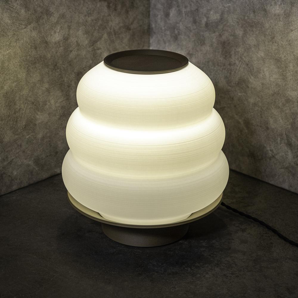 Honey Pot Minimalist Classic Plant-Based PLA 3D Printed Dimmable LED Table Lamp. Picture 3