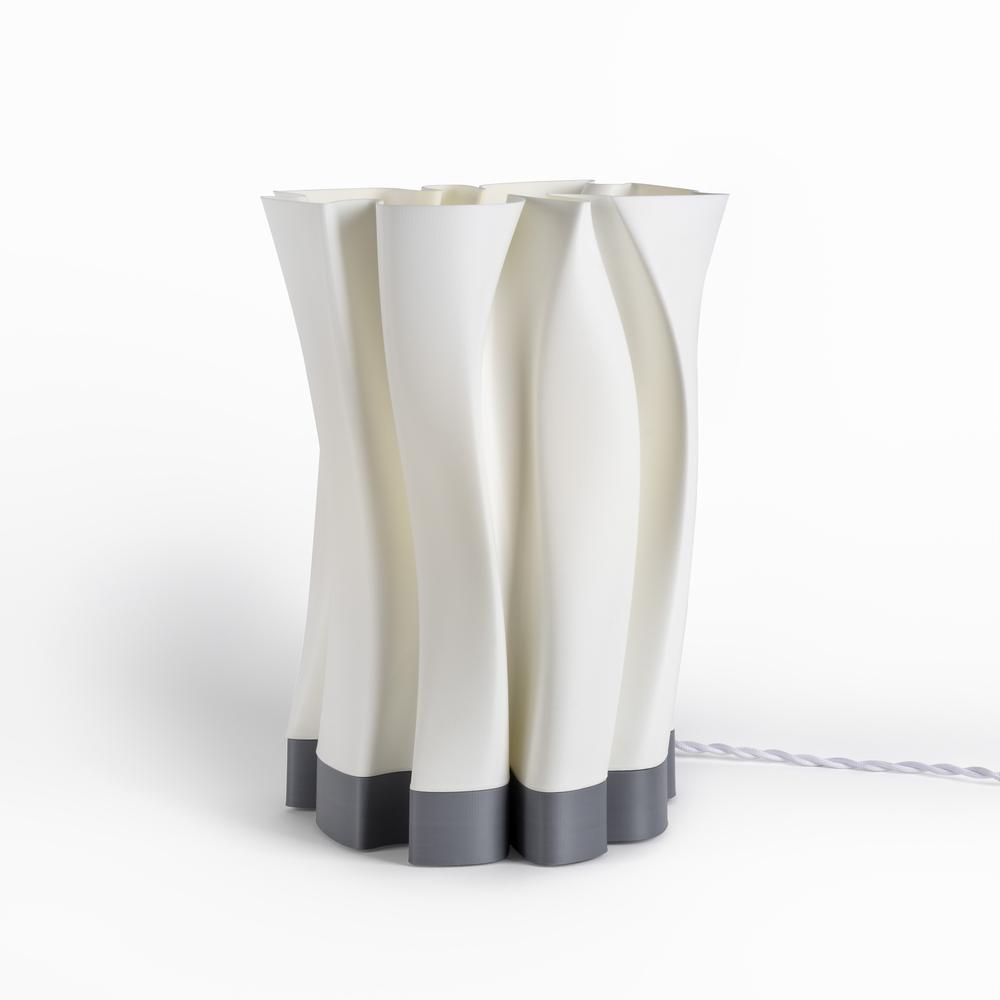 Flame Modern Bohemian Plant-Based PLA 3D Printed Dimmable LED Table Lamp. Picture 2