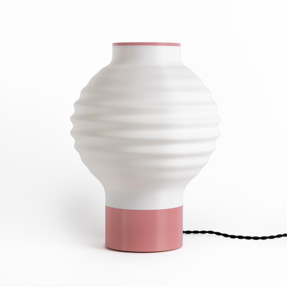 Lantern Vintage Traditional Plant-Based PLA 3D Printed Dimmable LED Table Lamp. Picture 2