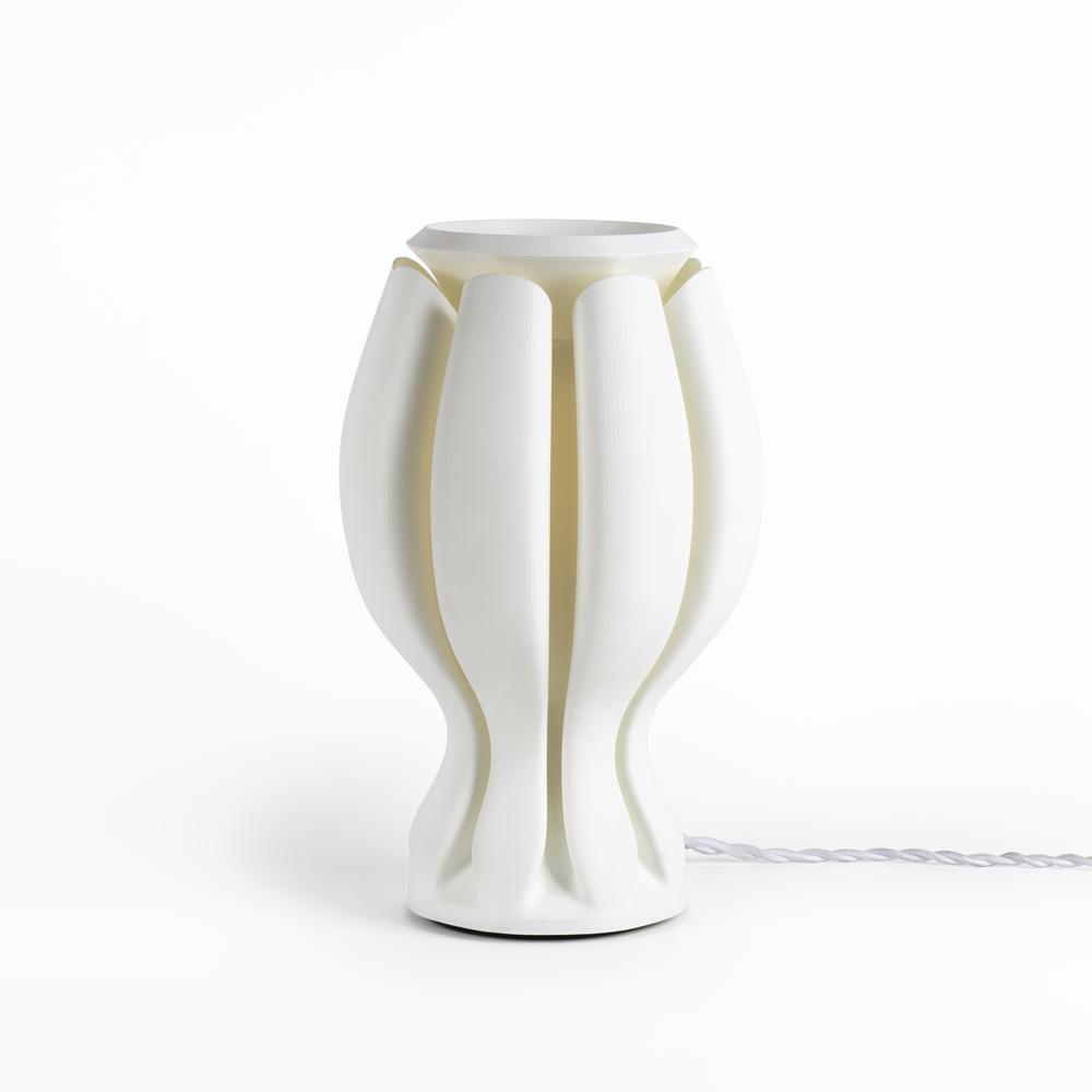 Flower Tropical Coastal Plant-Based PLA 3D Printed Dimmable LED Table Lamp. Picture 2