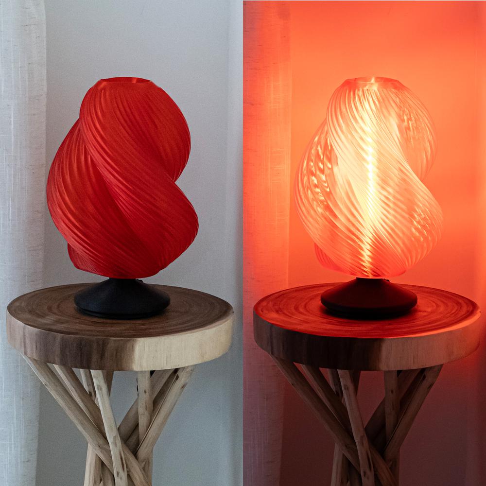 Gema Mid-Century Coastal Plant-Based Pla 3D Printed Dimmable Led Table Lamp. Picture 5