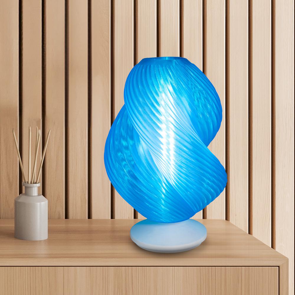 Gema Mid-Century Coastal Plant-Based Pla 3D Printed Dimmable Led Table Lamp. Picture 8
