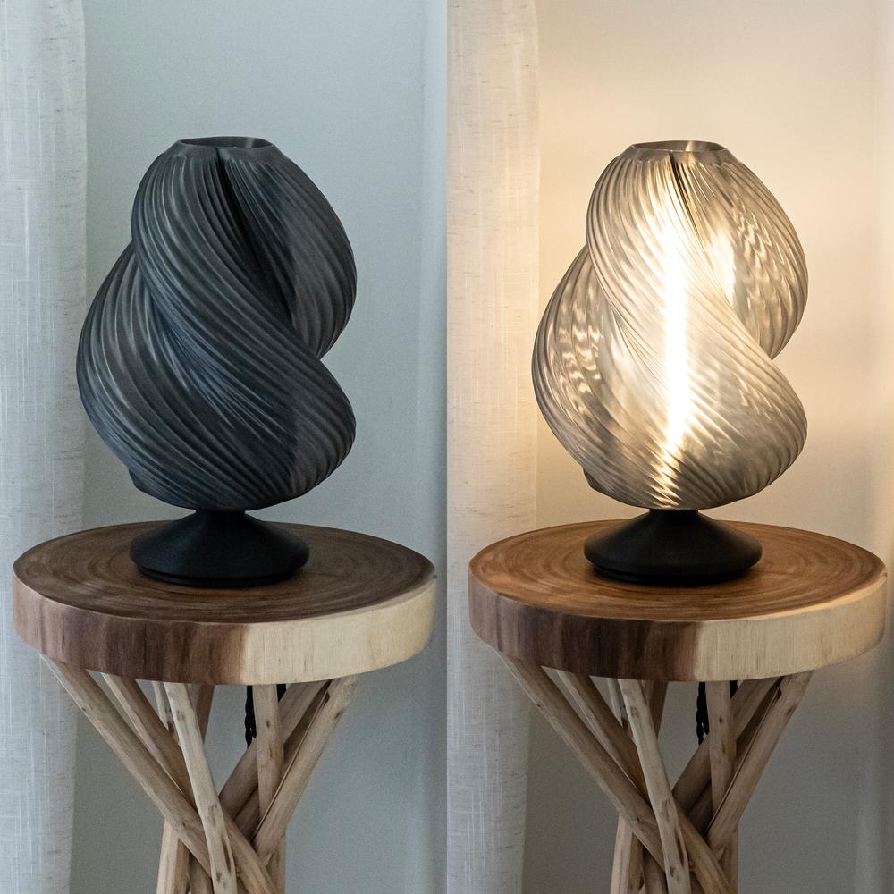Gema Mid-Century Coastal Plant-Based Pla 3D Printed Dimmable Led Table Lamp. Picture 5