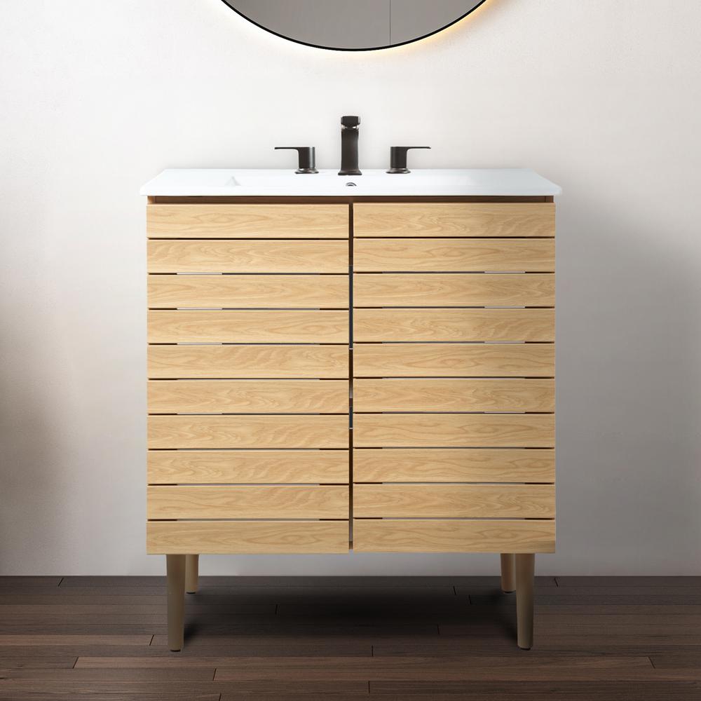 2-Shelf Bath Vanity Cabinet Only (Sink Basin Not Included). Picture 4