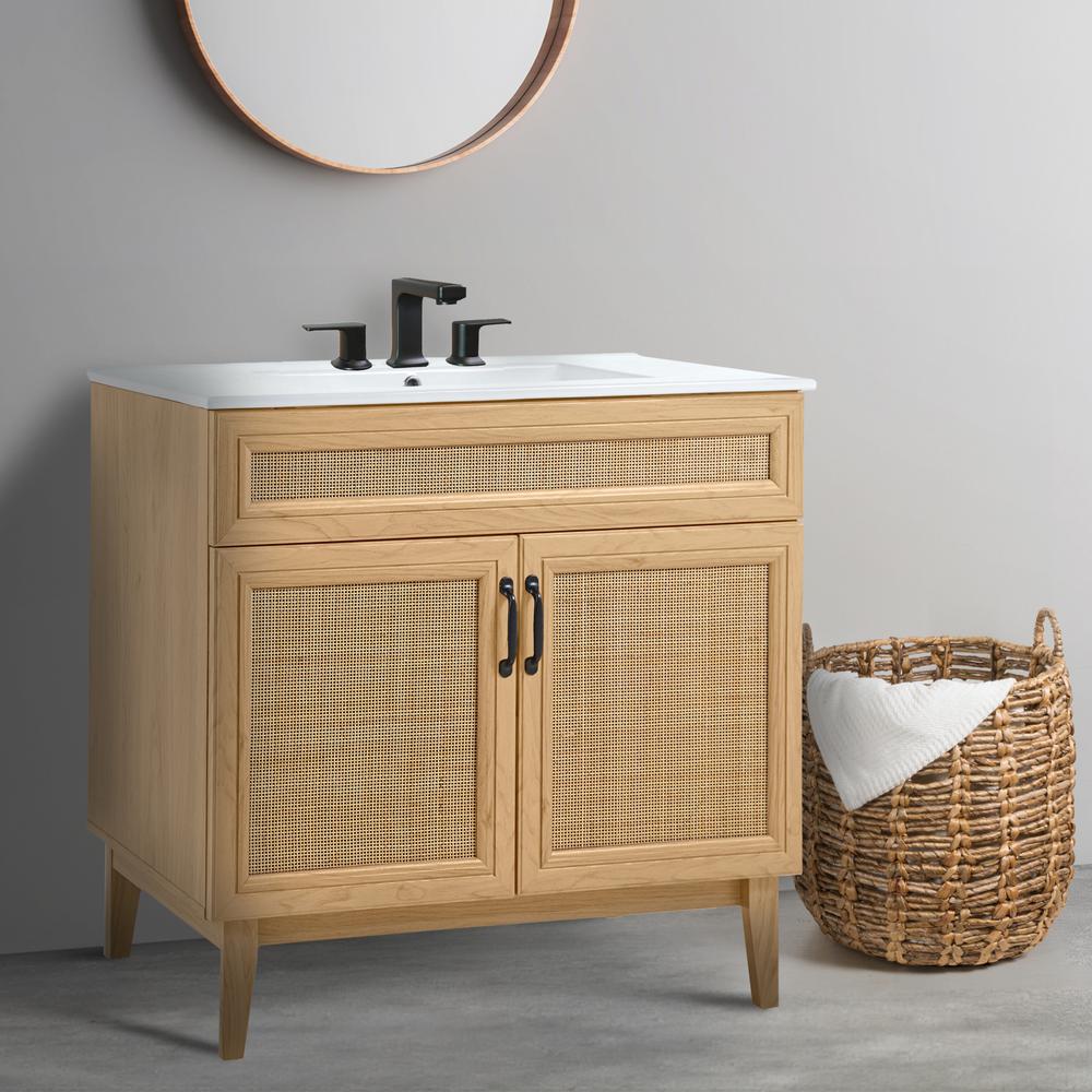 2-Shelf Bath Vanity Cabinet Only (Sink Basin Not Included). Picture 6