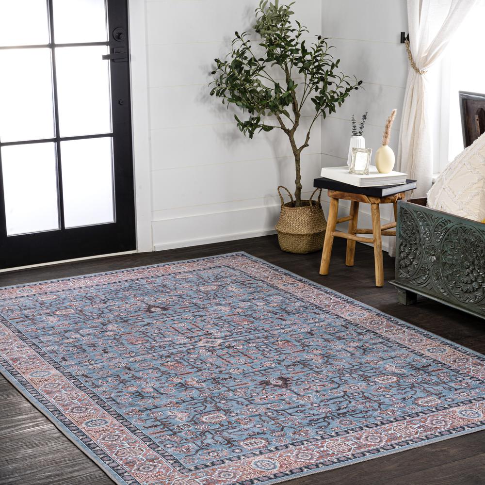 Kemer All-Over Persian Machine-Washable Area Rug. Picture 9