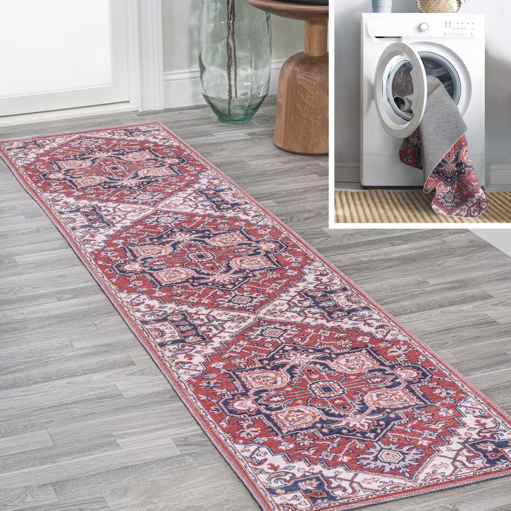 Cirali Ornate Large Medallion Washable Indoor/Outdoor Area Rug. Picture 8