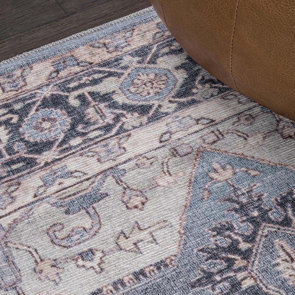 Maris Ornate Medallion Machine-Washable Area Rug. Picture 8