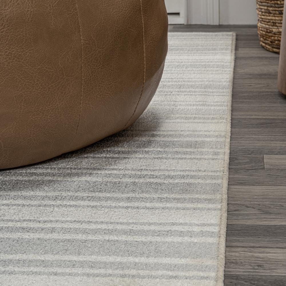 Fawning Two-Tone Striped Classic Low-Pile Machine-Washable Area Rug. Picture 9