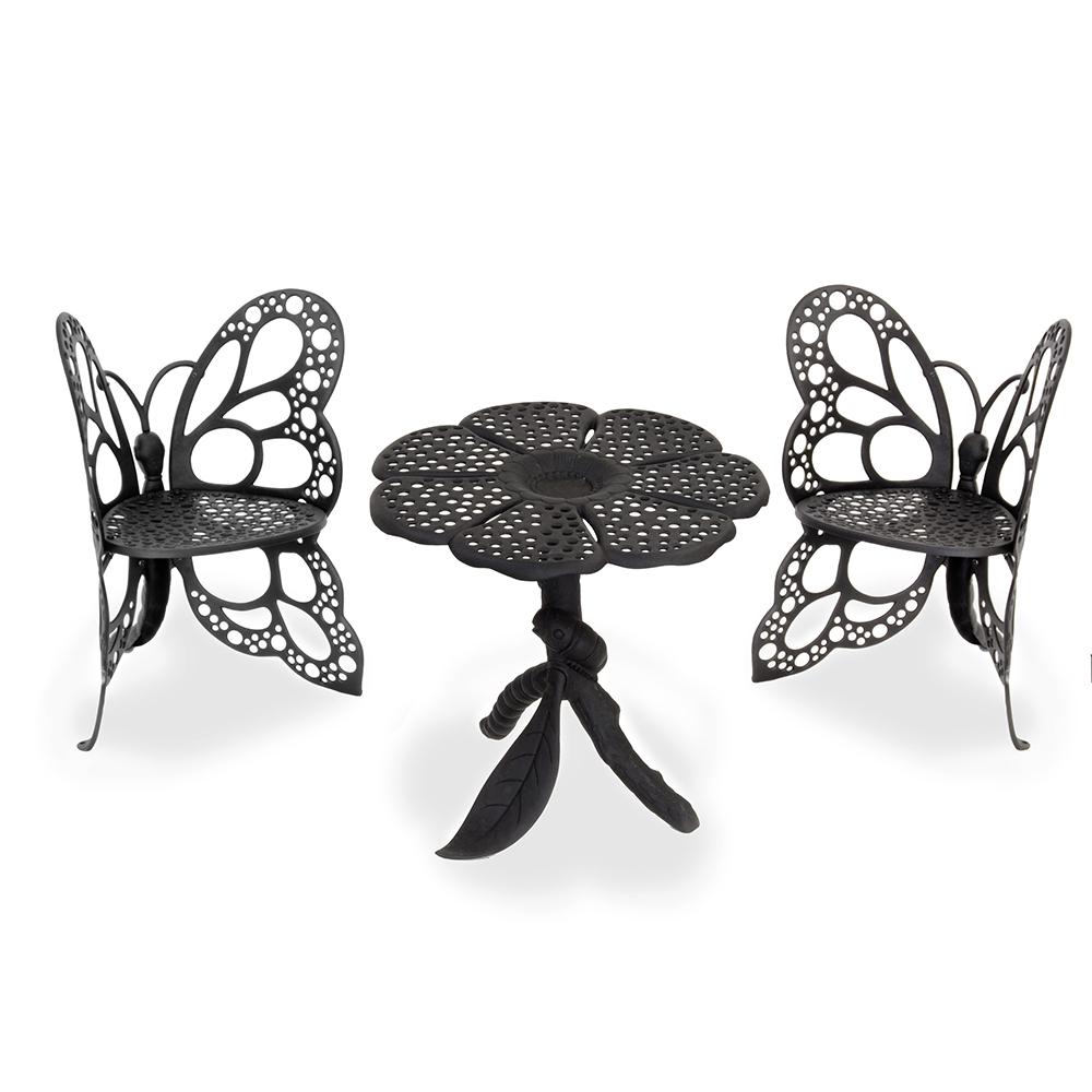 Butterfly Bistro Set- black. Picture 1