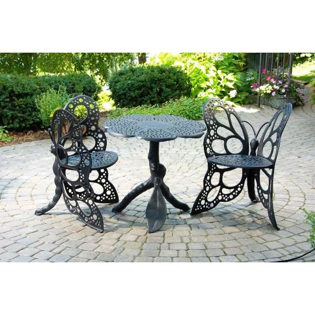 Butterfly Bistro Set- black. Picture 2
