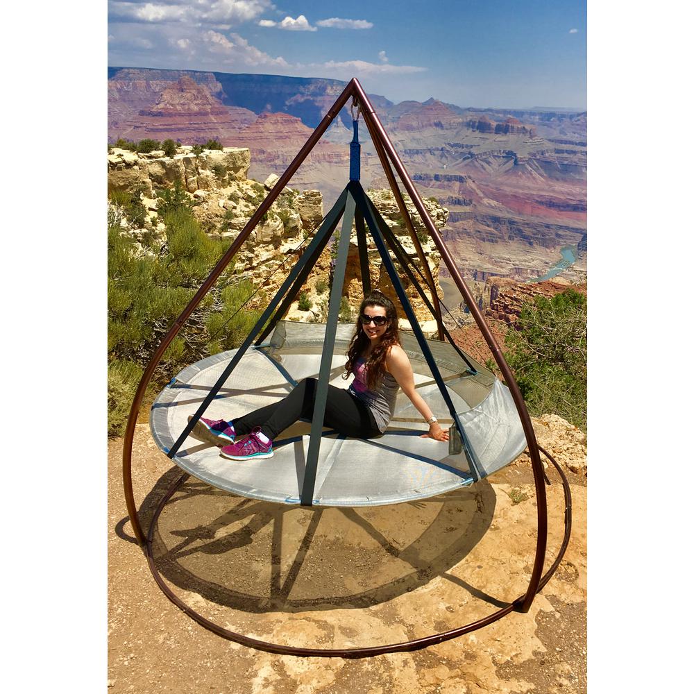 7ft dia Hammock Flying Saucer Hanging Chair Set W/ Stand. Picture 3