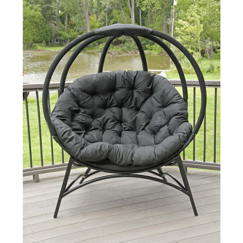 Cozy Ball Chair in Overland Black. Picture 2