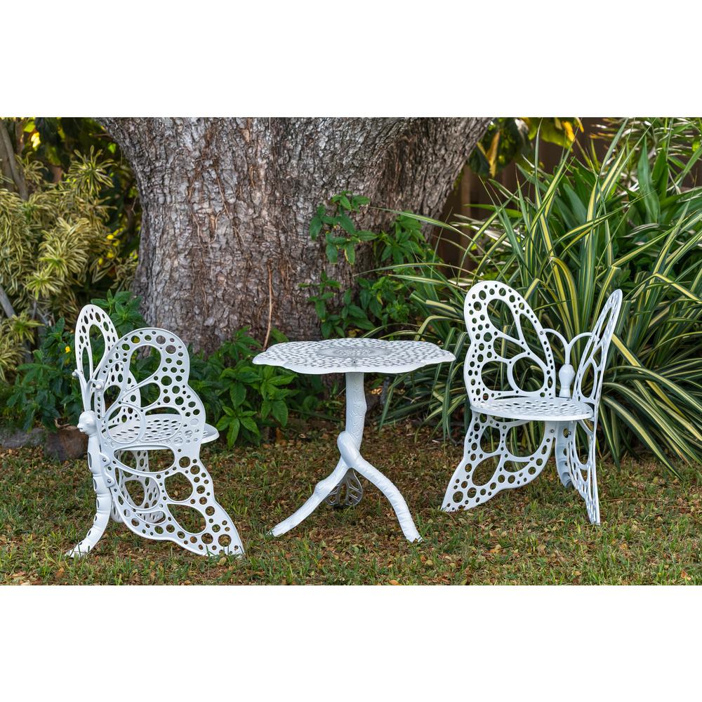 Butterfly Bistro Set - white. Picture 1