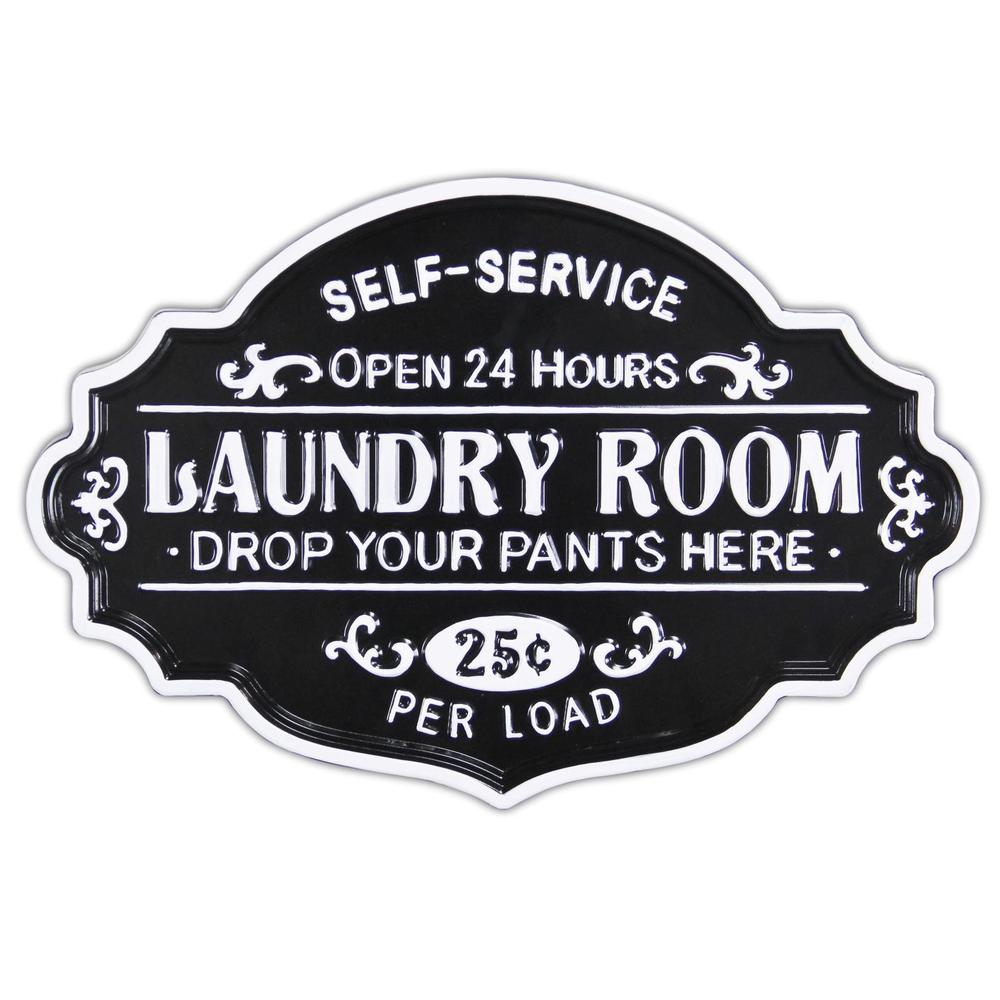 Enamel Finished Laundry Room Sign. Picture 5